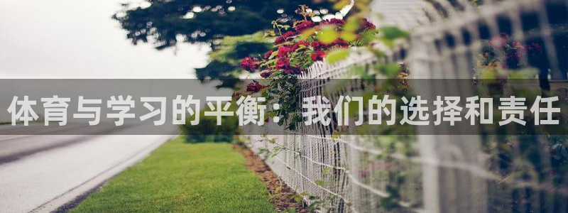 必一运动app：体育与学习的平衡：我们的选择和责任
