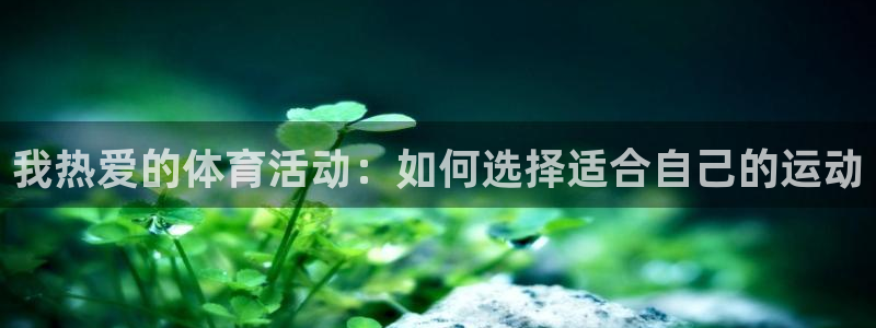 b体育必一运动官网：我热爱的体育活动：如何选择适合自己的运动